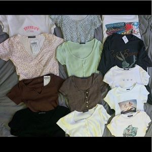 BRANDY MELVILLE TOP COLLECTION PART 1!